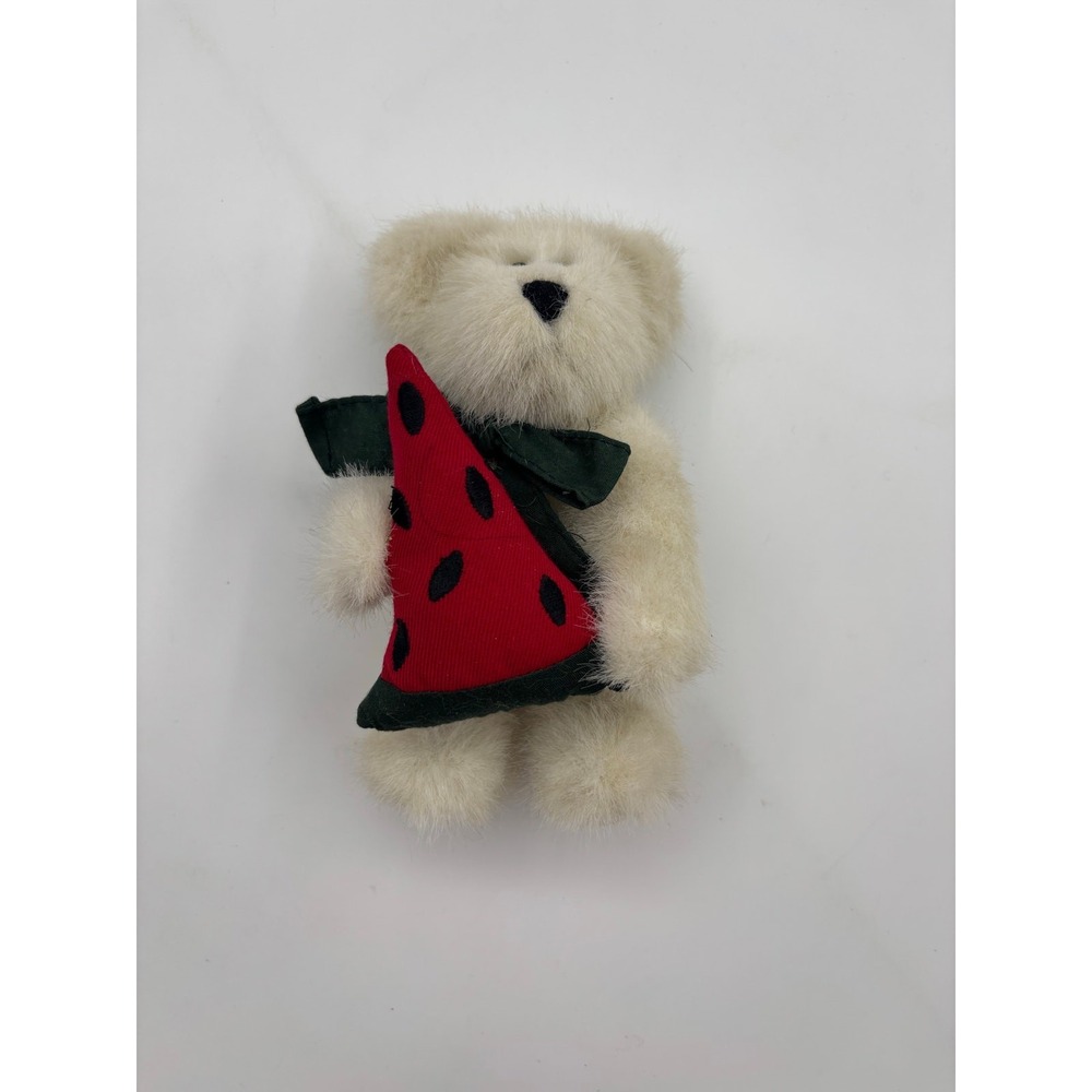 Boyds Plush‎ Bear -Pipley Macrind Watermelon- 6" tall.